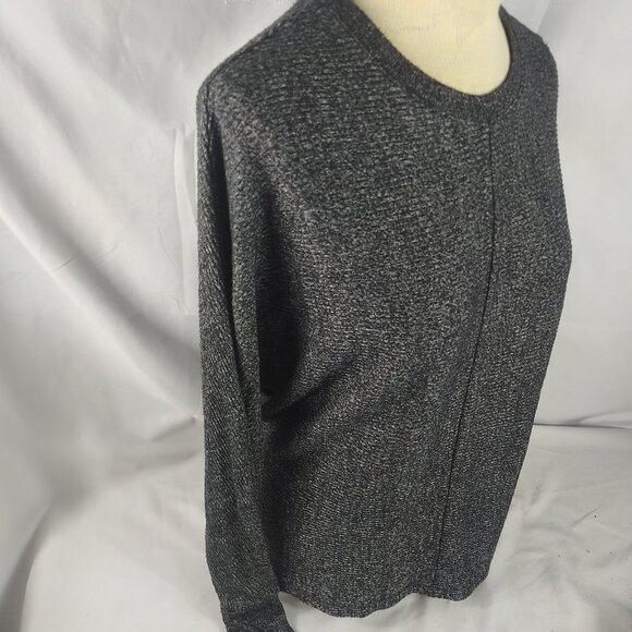 Time And Tru Womens Pullover Knit Top Long Sleeve Loose Fit Black Size Small - Picture 3 of 5